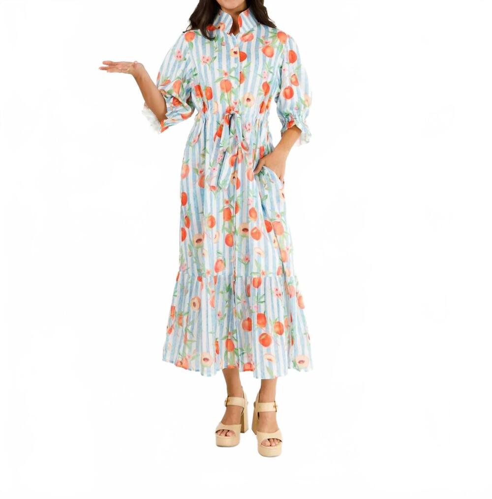 NEW HOLLY SHAE DESIGN catherine maxi dress in peachy keen